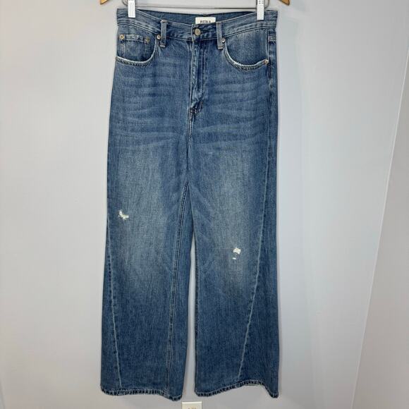 Pistola Ruby High Rise Palazzo Jean High Rise Wide Leg Stretch Women's 28 - Picture 2 of 13